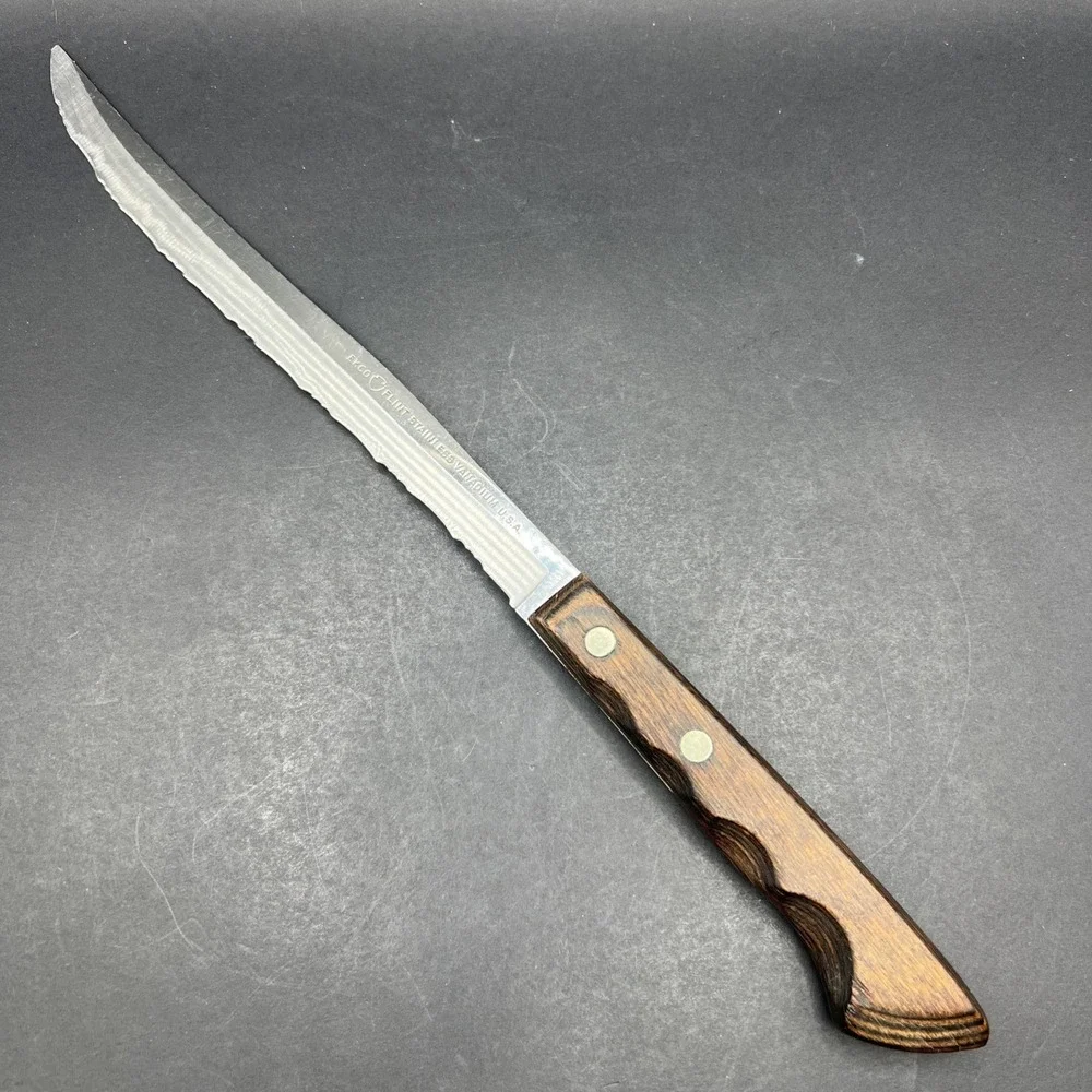 Vtg Ekco Flint Arrowhead Stainless Vanadium 8
